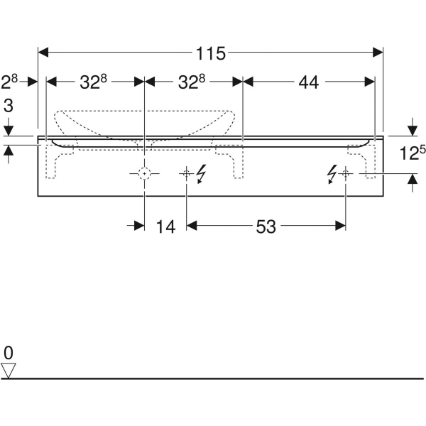 Шафка під умивальник Geberit myDay 824260000