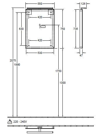 Зеркало More to see Villeroy & Boch A4045500