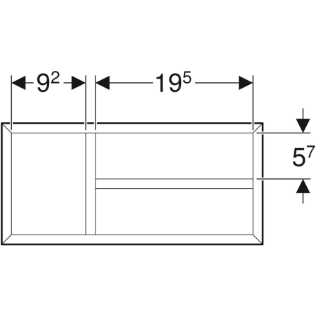 Перегородка для висувного ящика Geberit 500.678.00.1