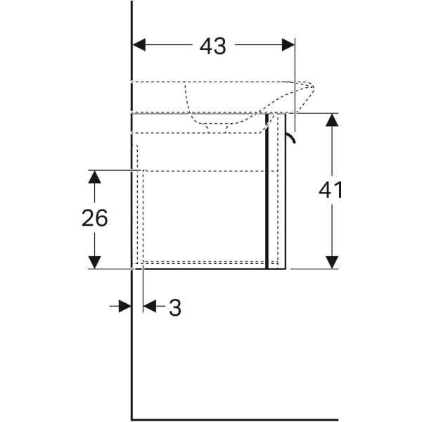 Шафка під умивальник Geberit myDay 824130000