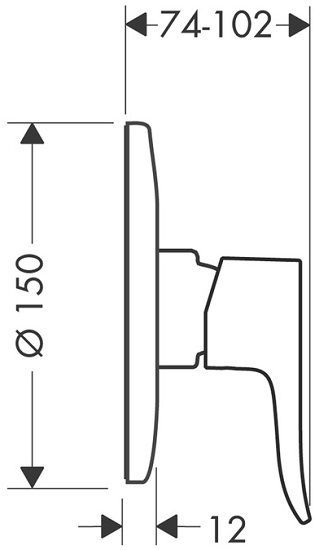 Смеситель для душа Hansgrohe Metris 31686000