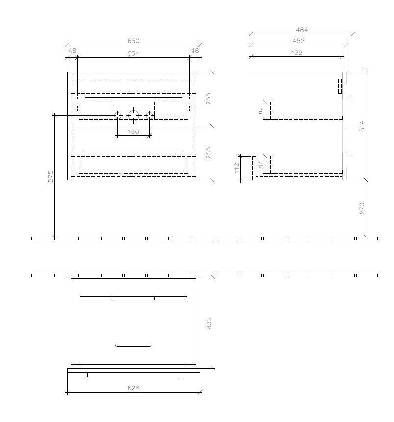Тумба для умывальника Avento Villeroy and Boch A89000B1