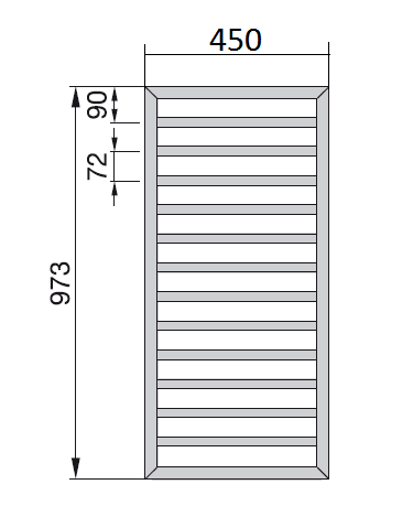 Рушникосушка Zehnder Subway SUB-100-045