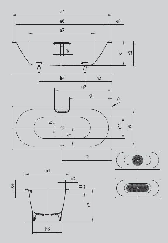 Ванна Classic Duo 2903 0001 0199