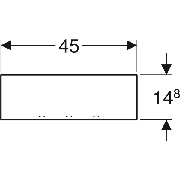 Настенная полка Geberit Acanto 500.617.JK.2