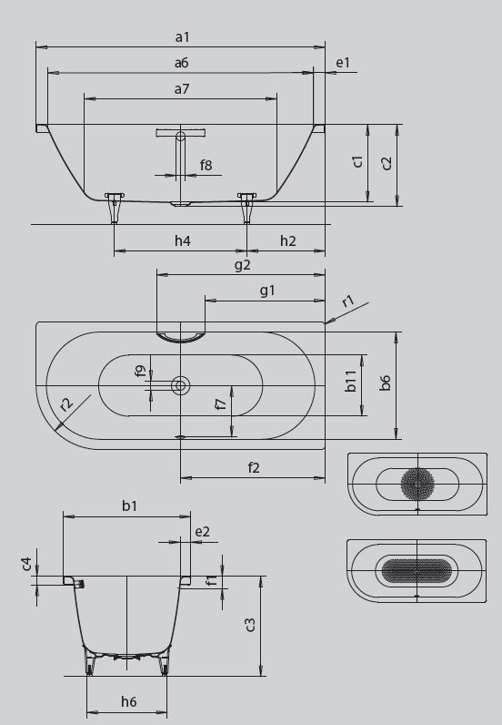 Ванна Centro Duo 1 2829 0001 0671