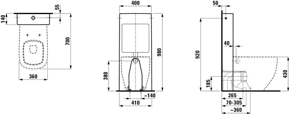 Бачок Laufen Palomba H8286617578811