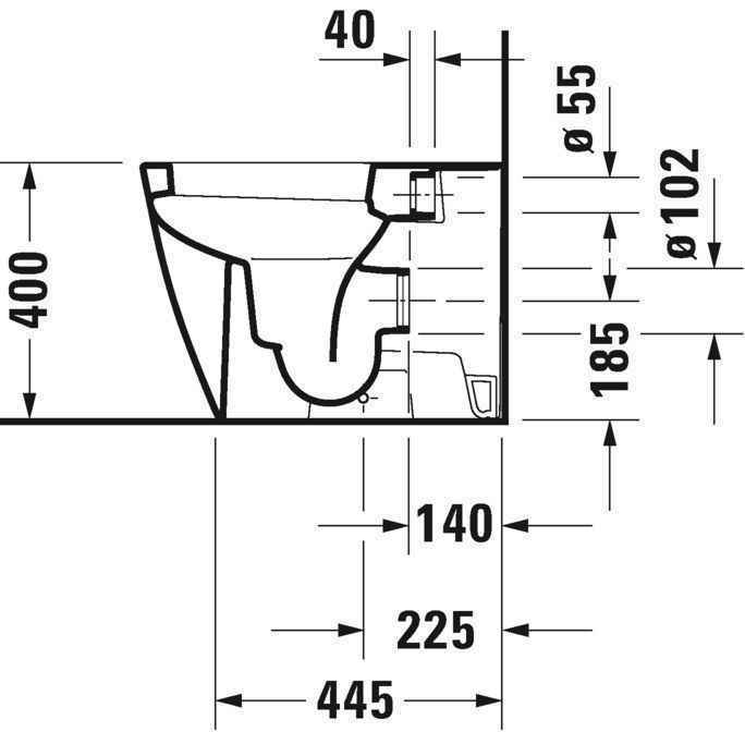 Унітаз підлоговий Duravit Happy D.2 2159090000