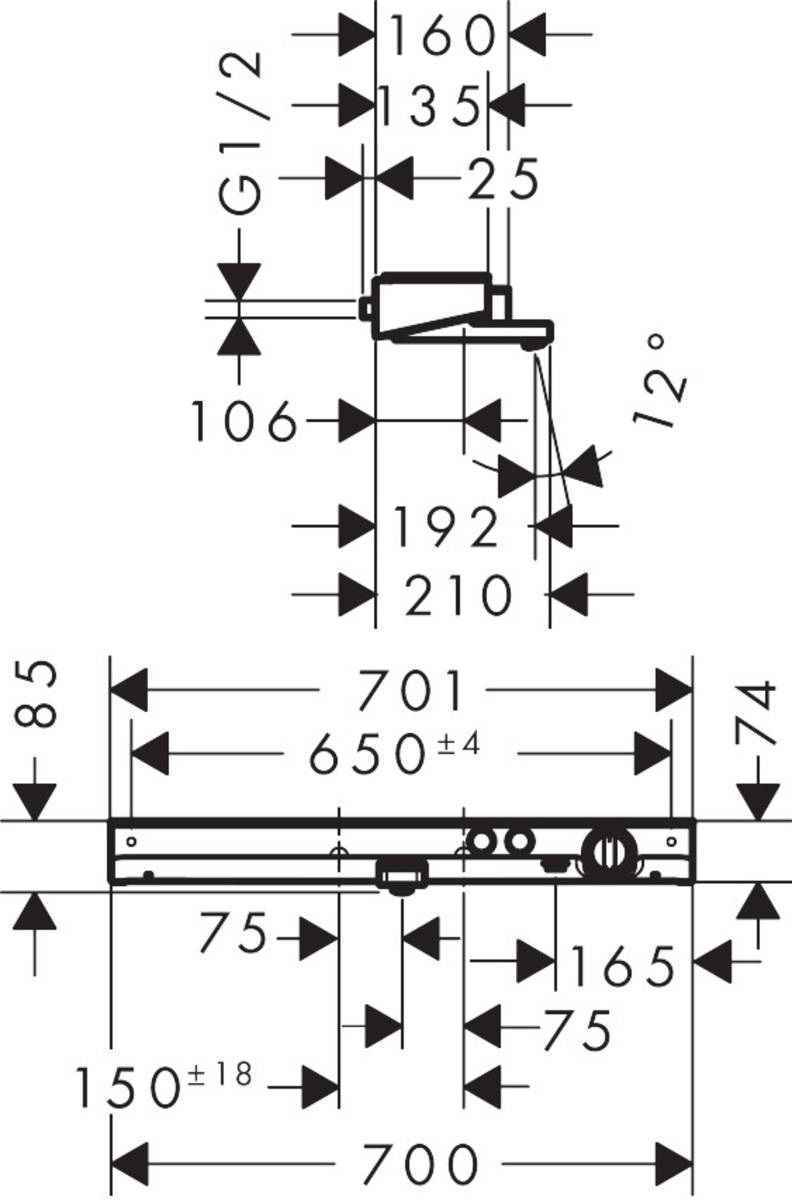 Термостат Hansgrohe ShowerTablet Select 700 13183000