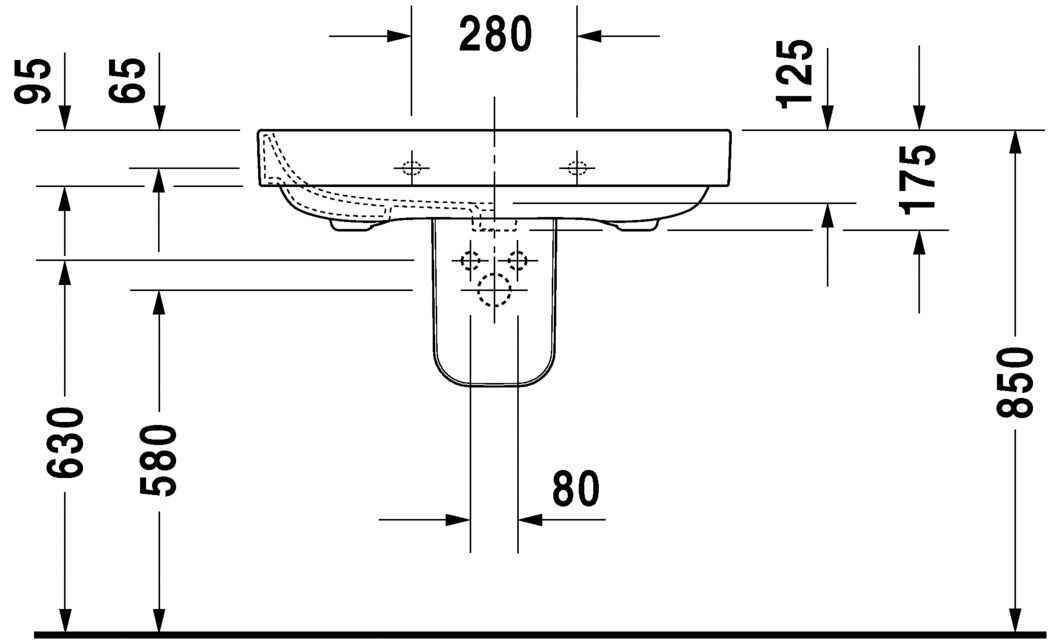 Умивальник Duravit Happy D.2 2316800000