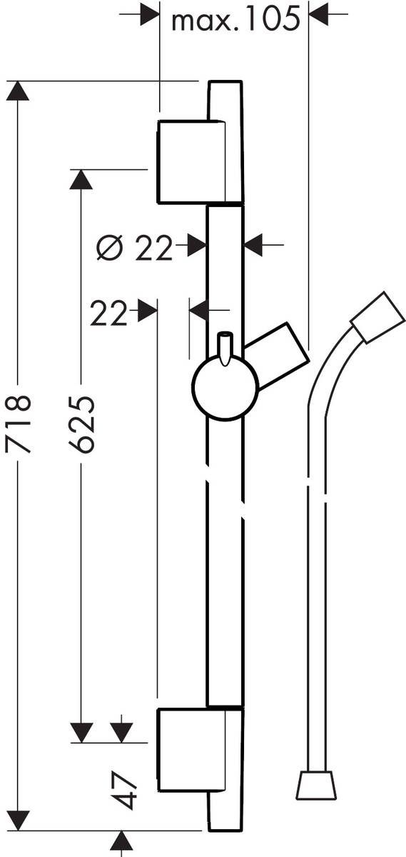 Штанга Hansgrohe Unica 28632990