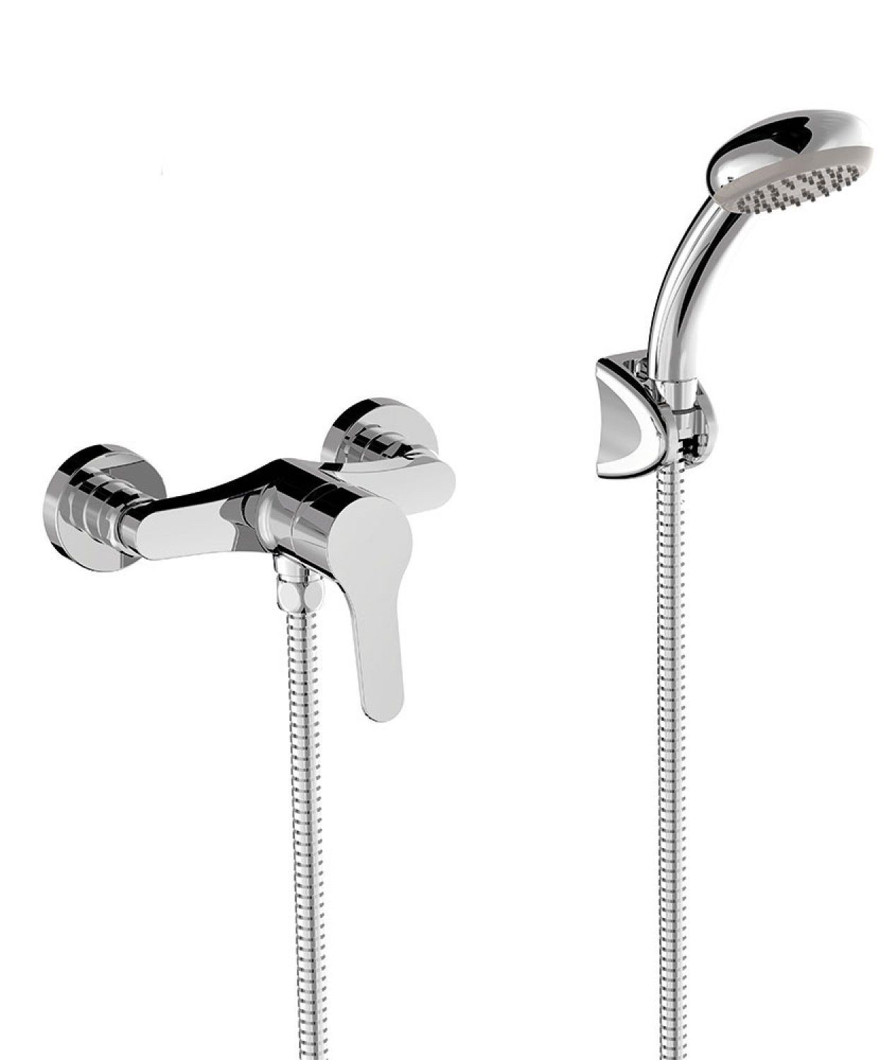 Комплект: Змішувач для душа з душовим набором Tres Base 21516701