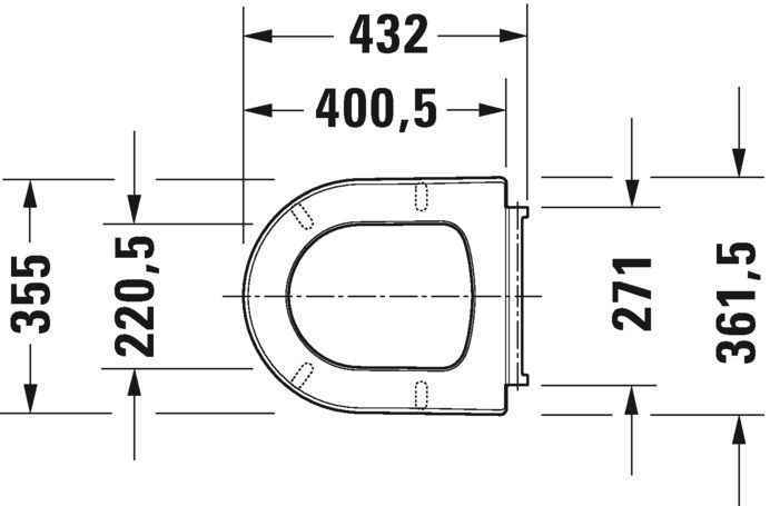 Кришка для унітазу Duravit 0020110000