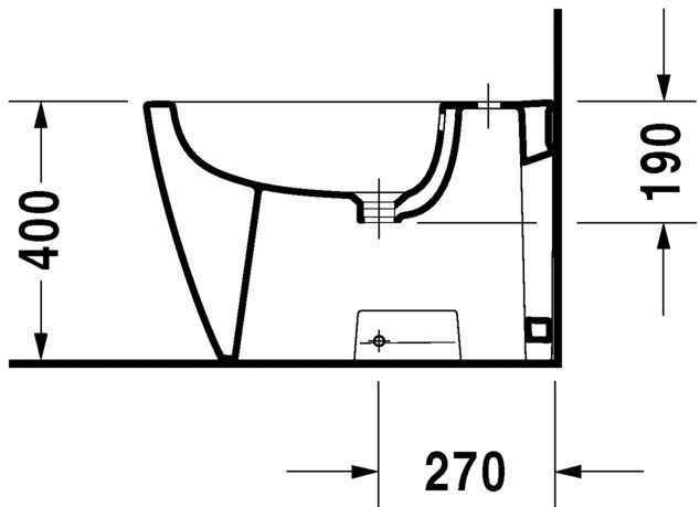 Біде підлогове Duravit Starck 2 2272100000