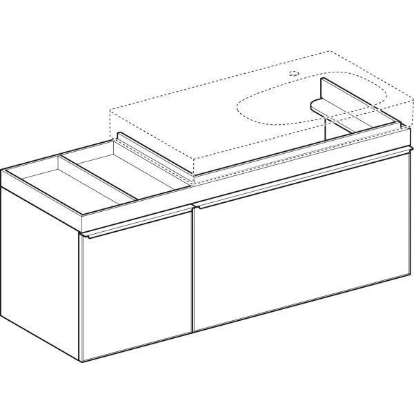 Тумба для умывальника Geberit CITTERIO 500.568.JJ.1