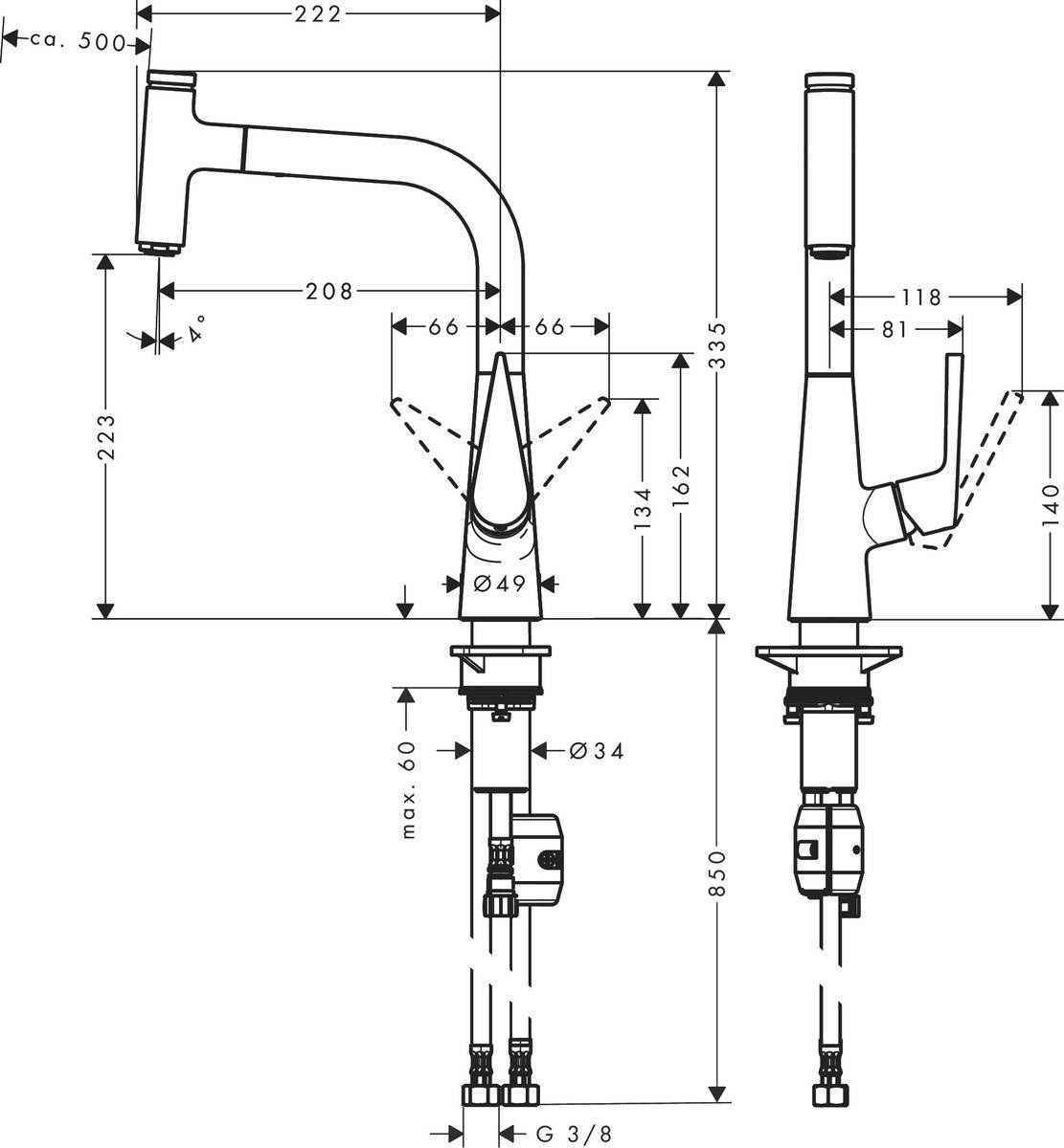 Змішувачі для кухні Talis Select M51 Hansgrohe 72822800