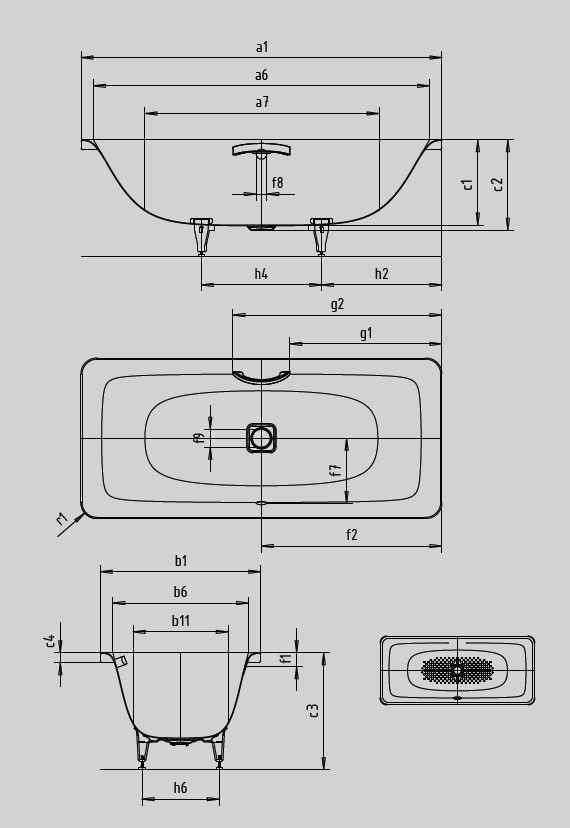 Ванна Incava 2174 0001 0001