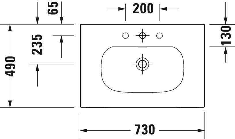Умивальник Duravit Viu 2344730058