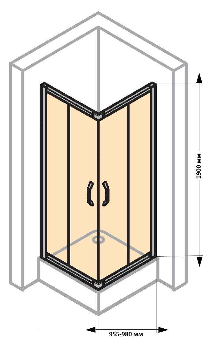 Розсувна душова кабіна Huppe X1 140104.069.321