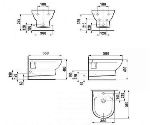 Біде підвісне Jika Cubito H8314220003021