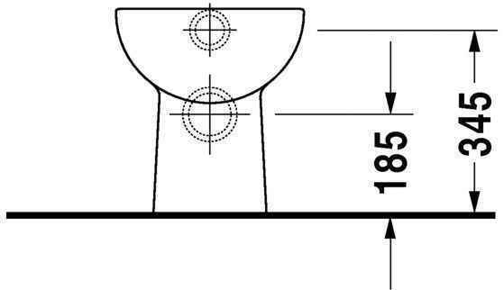Унітаз підлоговий Duravit D-Code (під прихований бачок) 21080900002