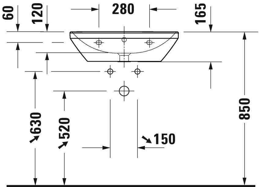 Умивальник Duravit D-Neo 2366600060