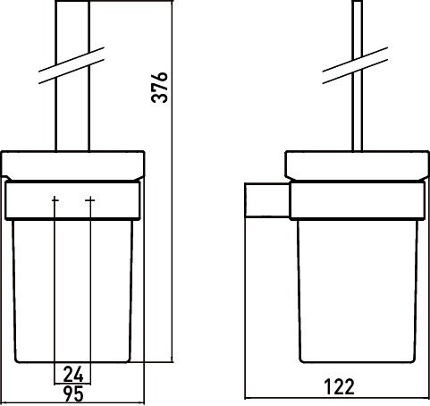 Ершик с колбой Loft Emco 0515 001 00