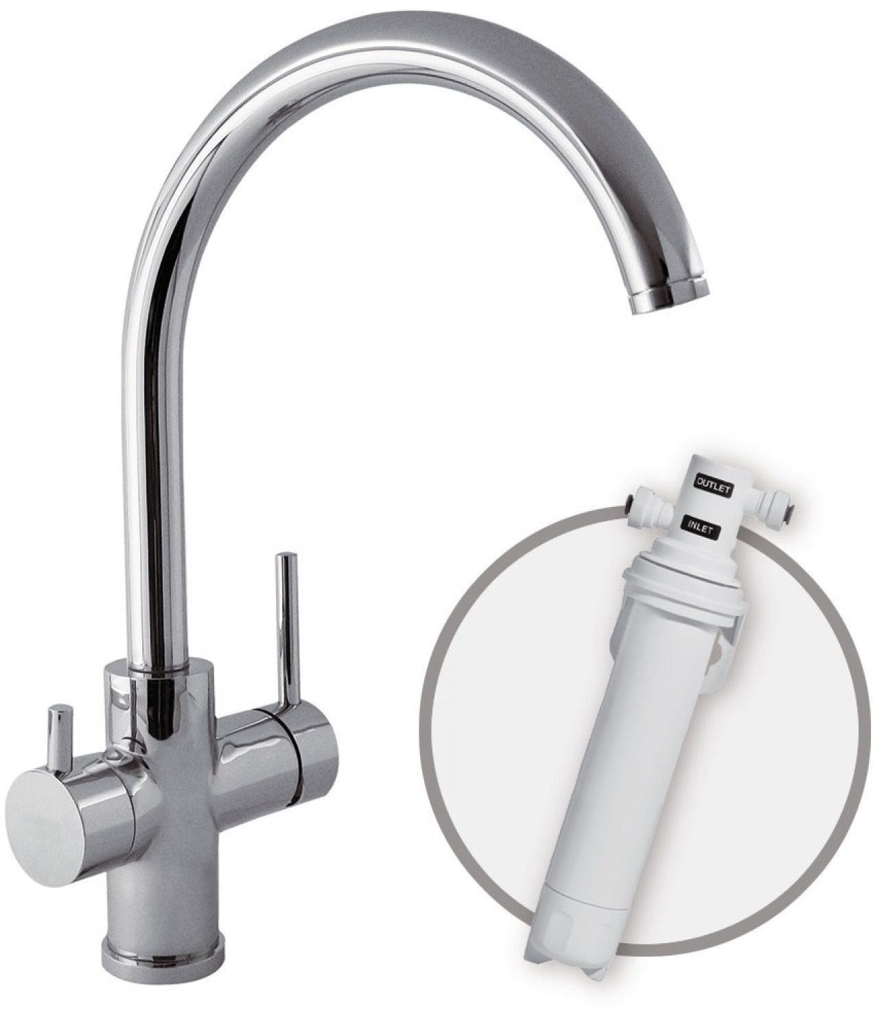 Змішувач на кухню Tres (під фільтр) 03035501