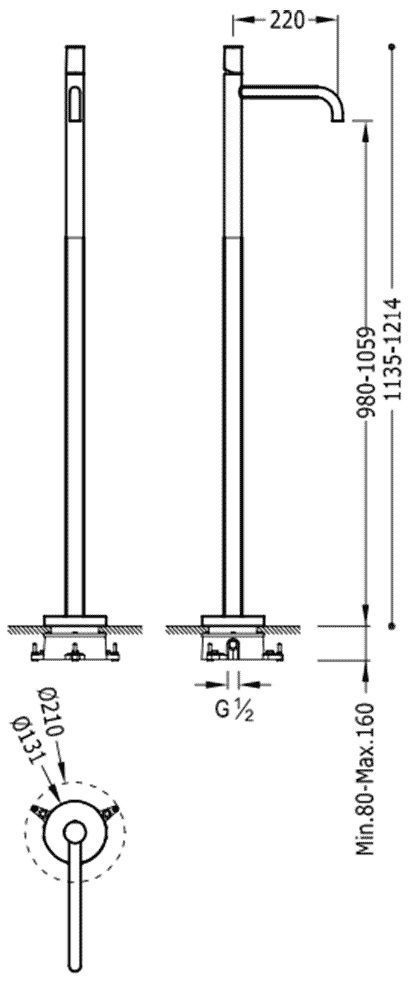 Смесители для раковины Tres Study 26285302BM