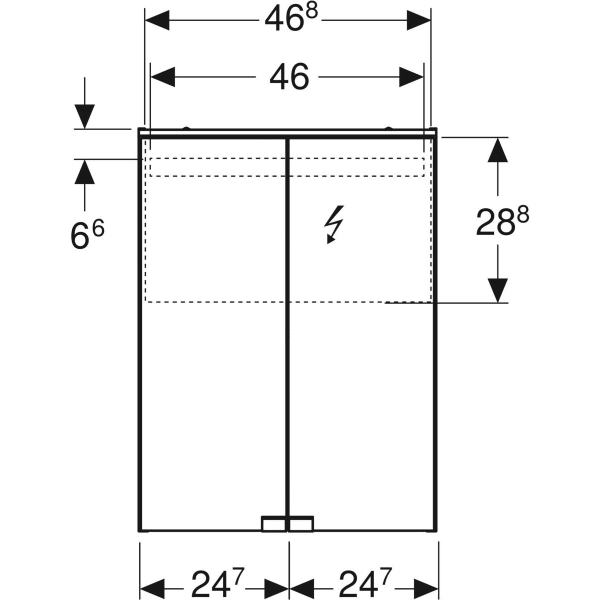 Зеркальный шкафчик Geberit Option Basic 500.257.00.1