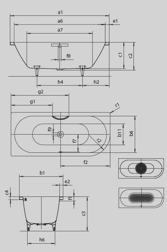 Ванна Centro Duo 1 2837 0001 0001
