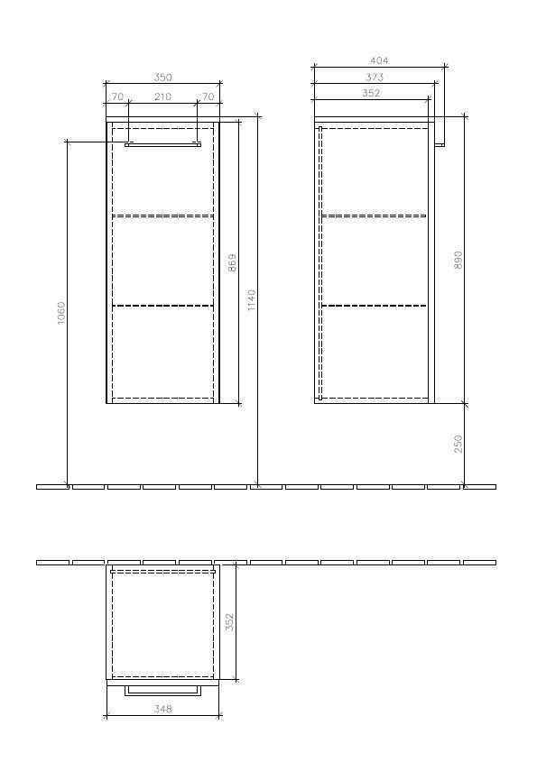 Шкаф для ванної кімнати Avento Villeroy and Boch A89501B1