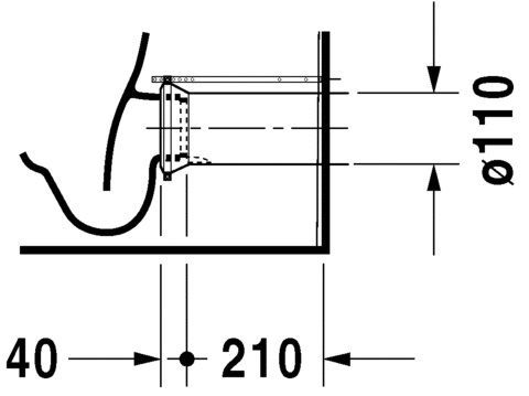 Унитаз напольный Duravit D-Code (комбинированный) 21420900002
