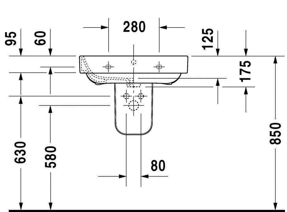 Умивальник Duravit Happy D.2 2316600030