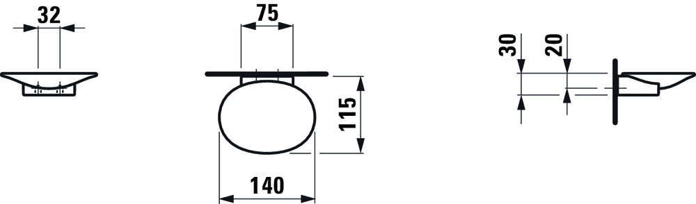 Мыльница Laufen The New Classic H8738560000001