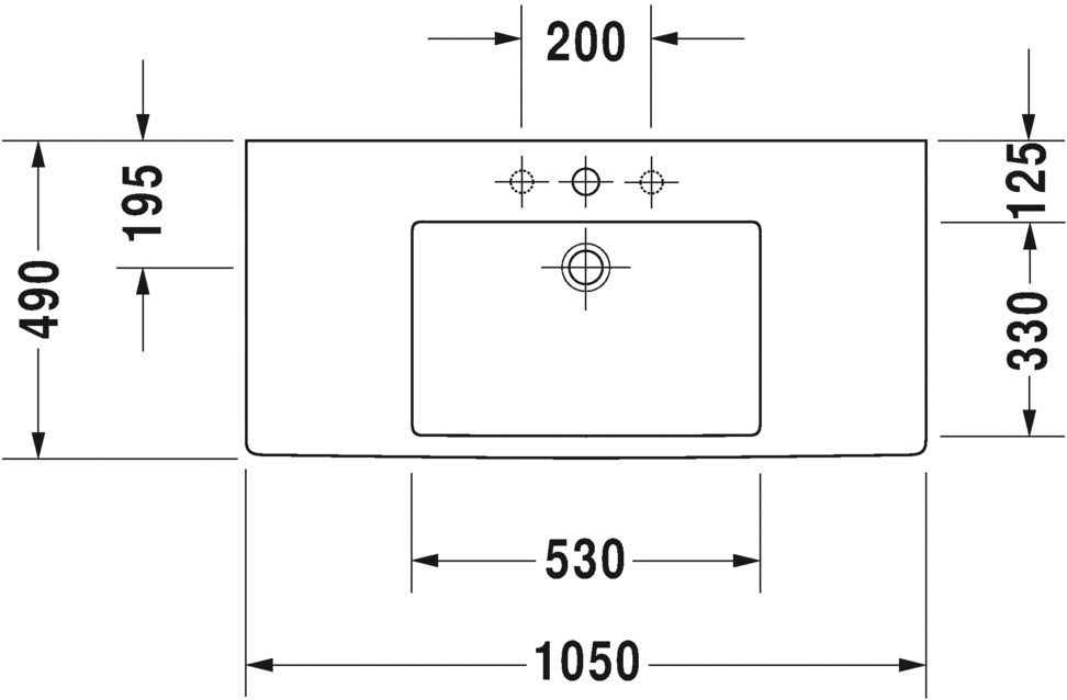 Умивальник Duravit Vero 0329100000
