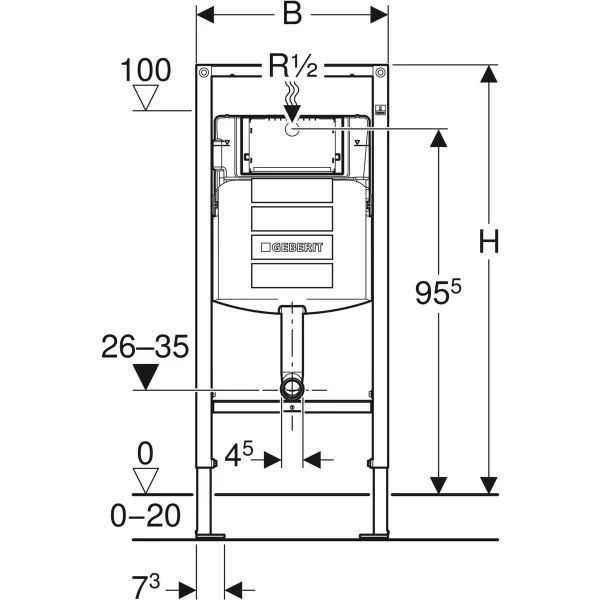 Инсталляция Geberit Sigma