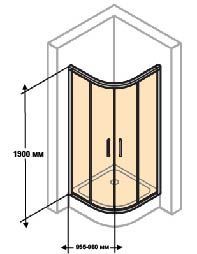 Раздвижная душевая кабина Huppe Classics 2 C20605.069.321