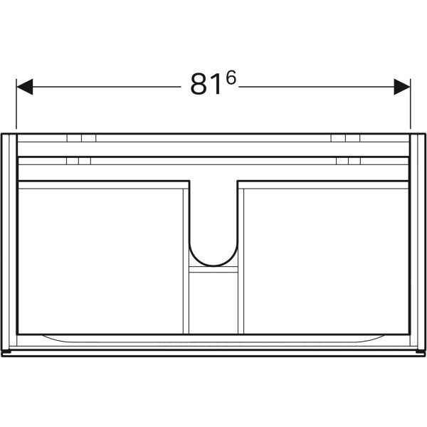 Тумба для умивальника Geberit XENO121 500.509.00.1