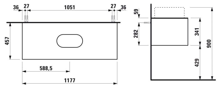 Тумба с умывальником Sonar H4054710340411+H8123490001121 (Выставочный образец)