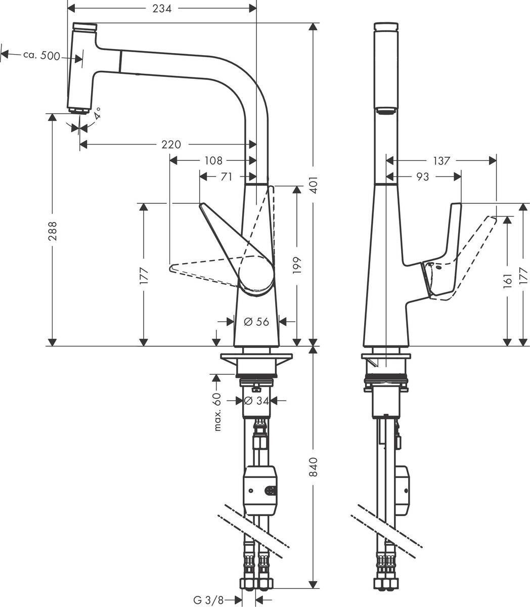 Смесители для кухни Talis Select M51 Hansgrohe 72821000