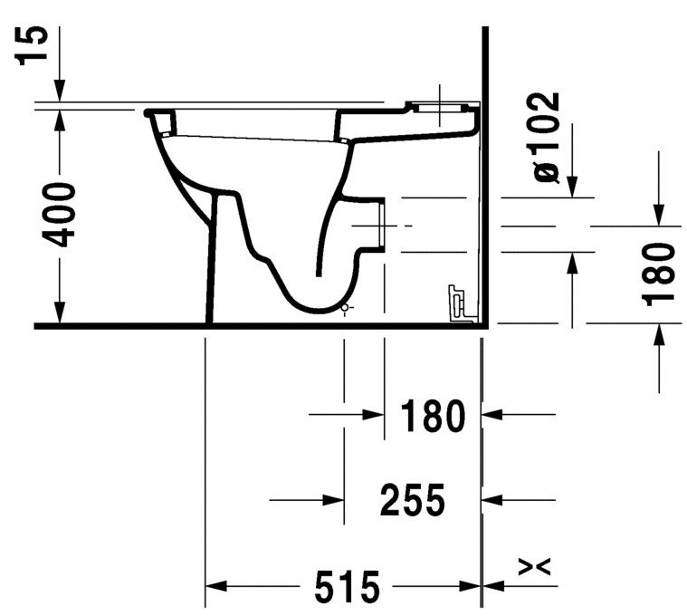 Унитаз напольный Duravit Darling New 2138092000