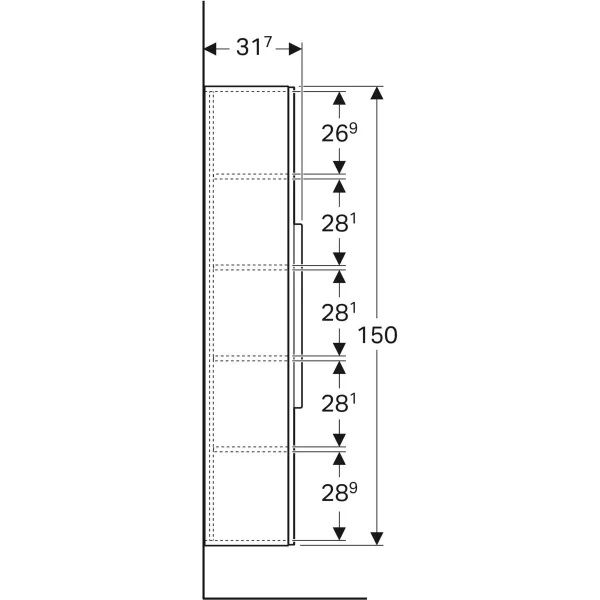 Пенал Geberit iCon 840152000
