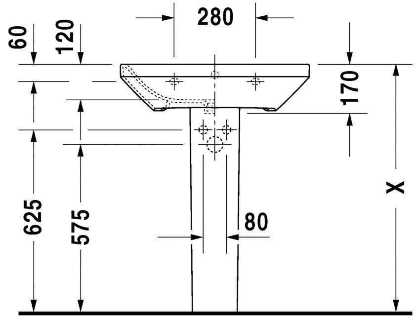 Умивальник Duravit DuraStyle 2319650030
