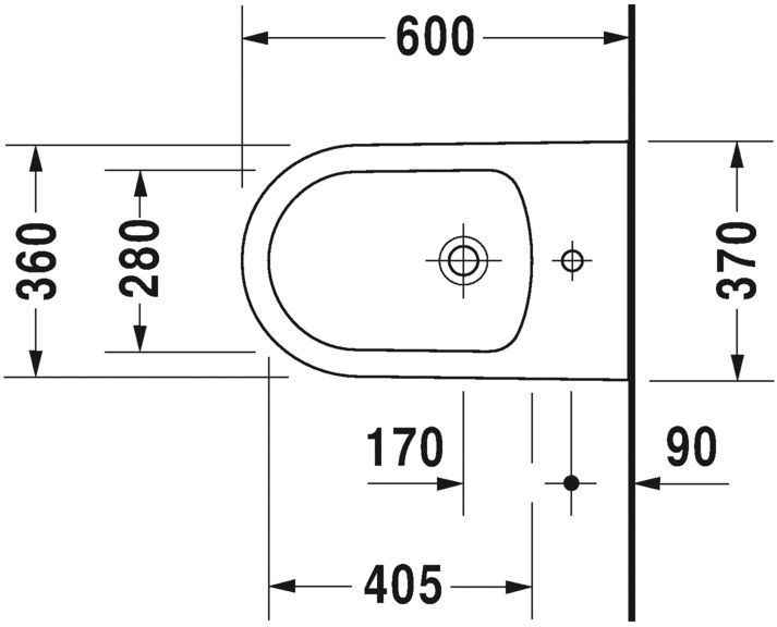 Біде підлогове Duravit ME by Starck 2289100000