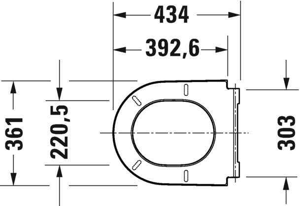 Кришка для унітазу Duravit 0021610000
