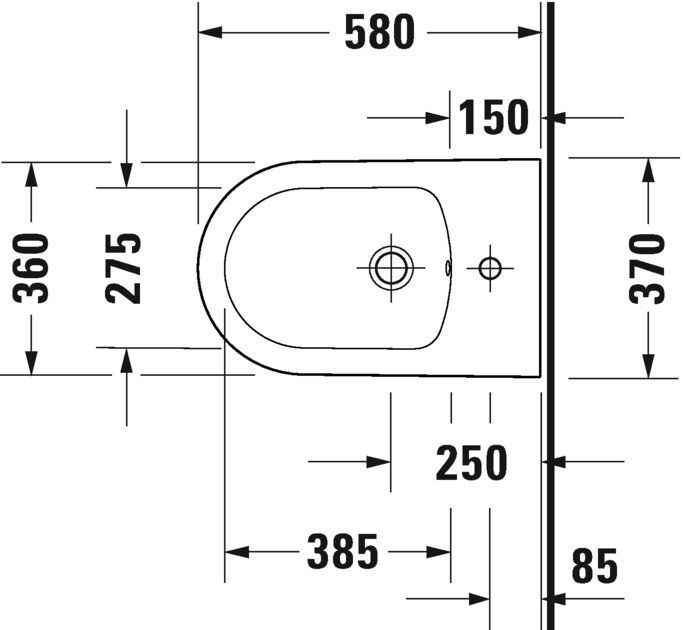 Біде підлогове Duravit White Tulip 2293100000