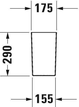 Полупьедестал Duravit 0858300000