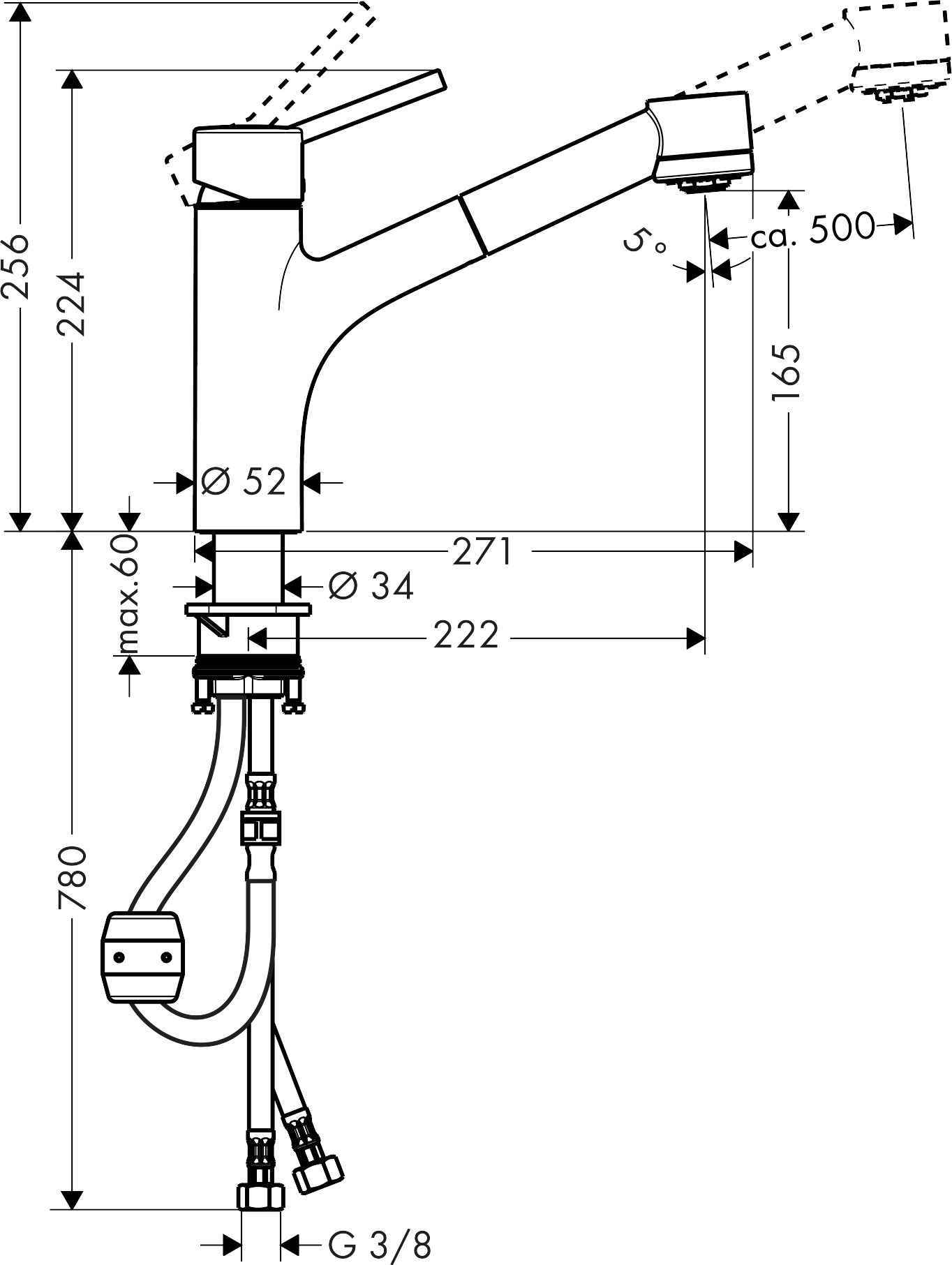 Змішувач для кухні Talis M52 Hansgrohe 32841000