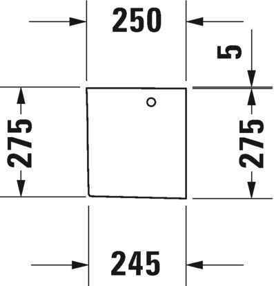 Полупьедестал Duravit 0858320000